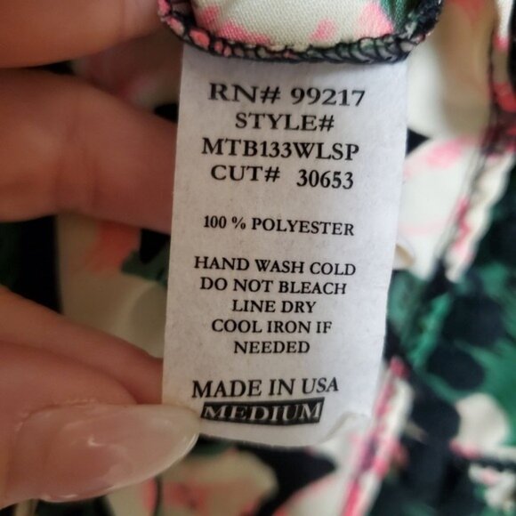 Tropical Boho Tank With Pom Pom Fringe Layered Ruffles - Picture 9 of 9